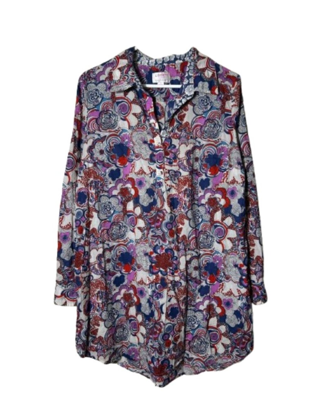 Liberty of london for target floral shirt dress womens L